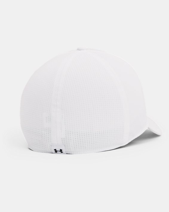 Men's UA Iso-Chill ArmourVent™ Stretch Hat, White, pdpMainDesktop image number 1